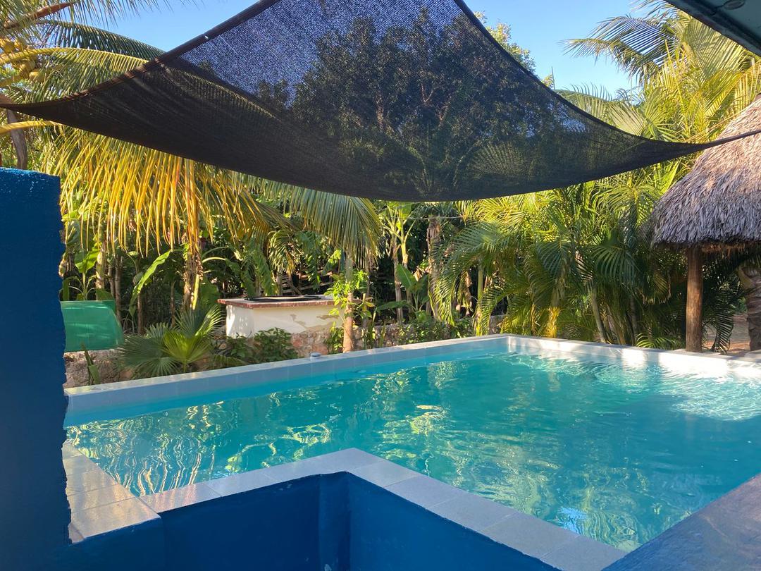 Casa de dos habitaciones en Guanabo con piscina.